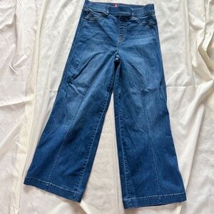 SPANX Flare Wide Leg Jeans in Classic Blue